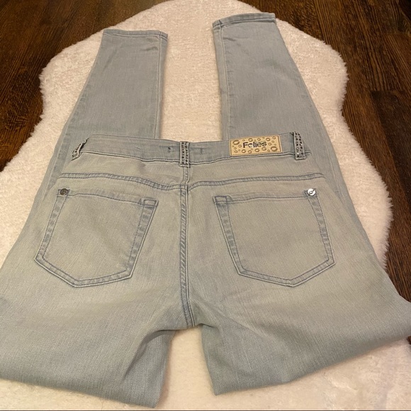 Blugirl Folies Distressed Light Denim Size 26 - Picture 5 of 11